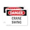 Signmission Crane Swing, 10 in W x Rectangle, Vinyl Decal OS-2PACK-DS-D-710-L-1757 - alternate 1